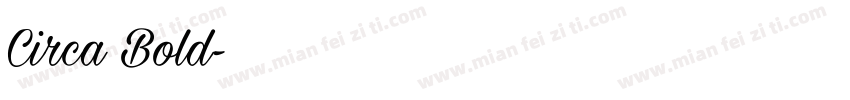 Circa Bold字体转换